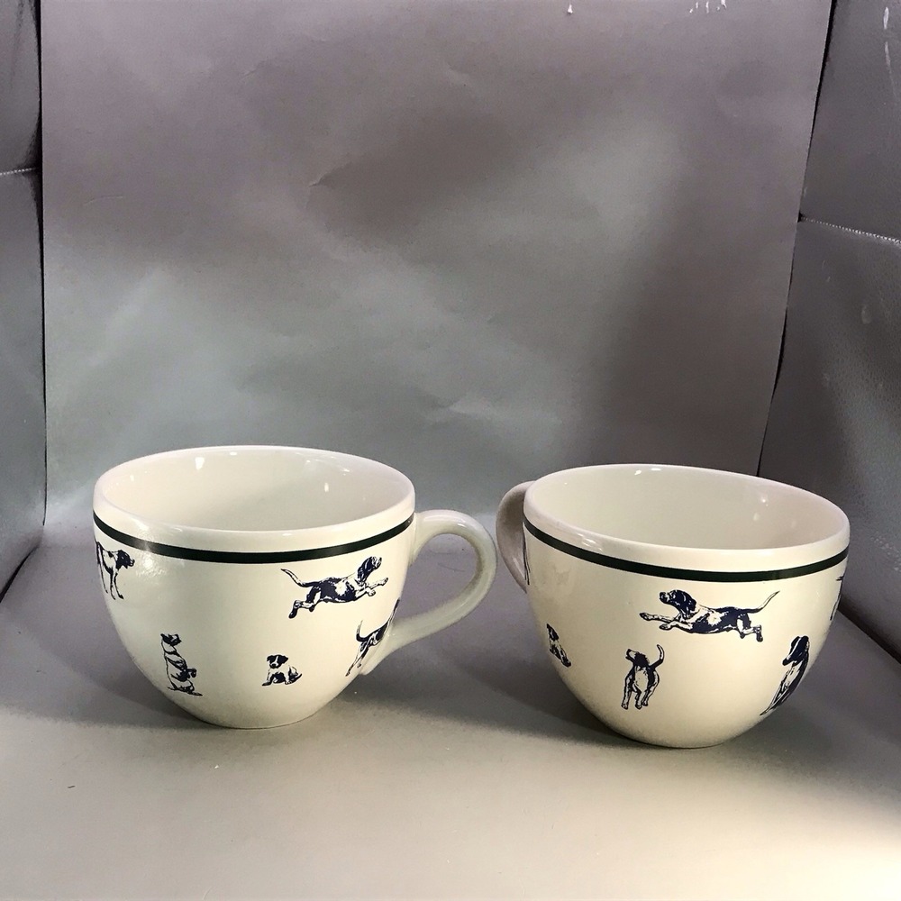 Eddie Bauer HOME Coffee Tea Soup Mug Cup Dogs
